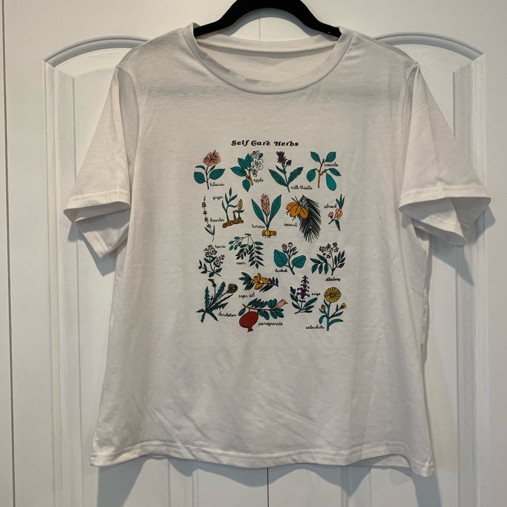 Self-care herbs T-shirt